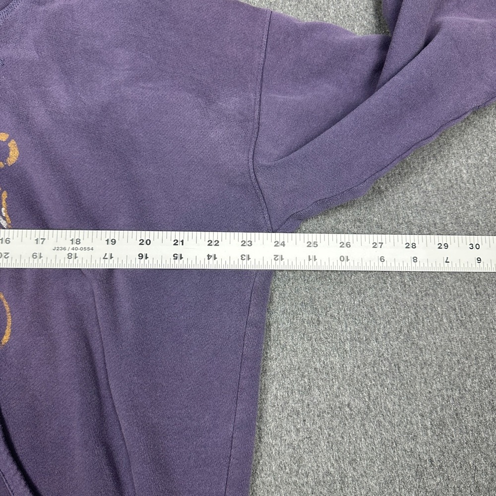 Denim & Supply Ralph Lauren Hoodie L Purple Faded USRL Anchor Nautical Pullover - Picture 4 of 7